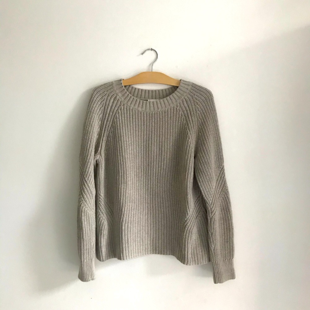 Textured Oatmeal Sweater